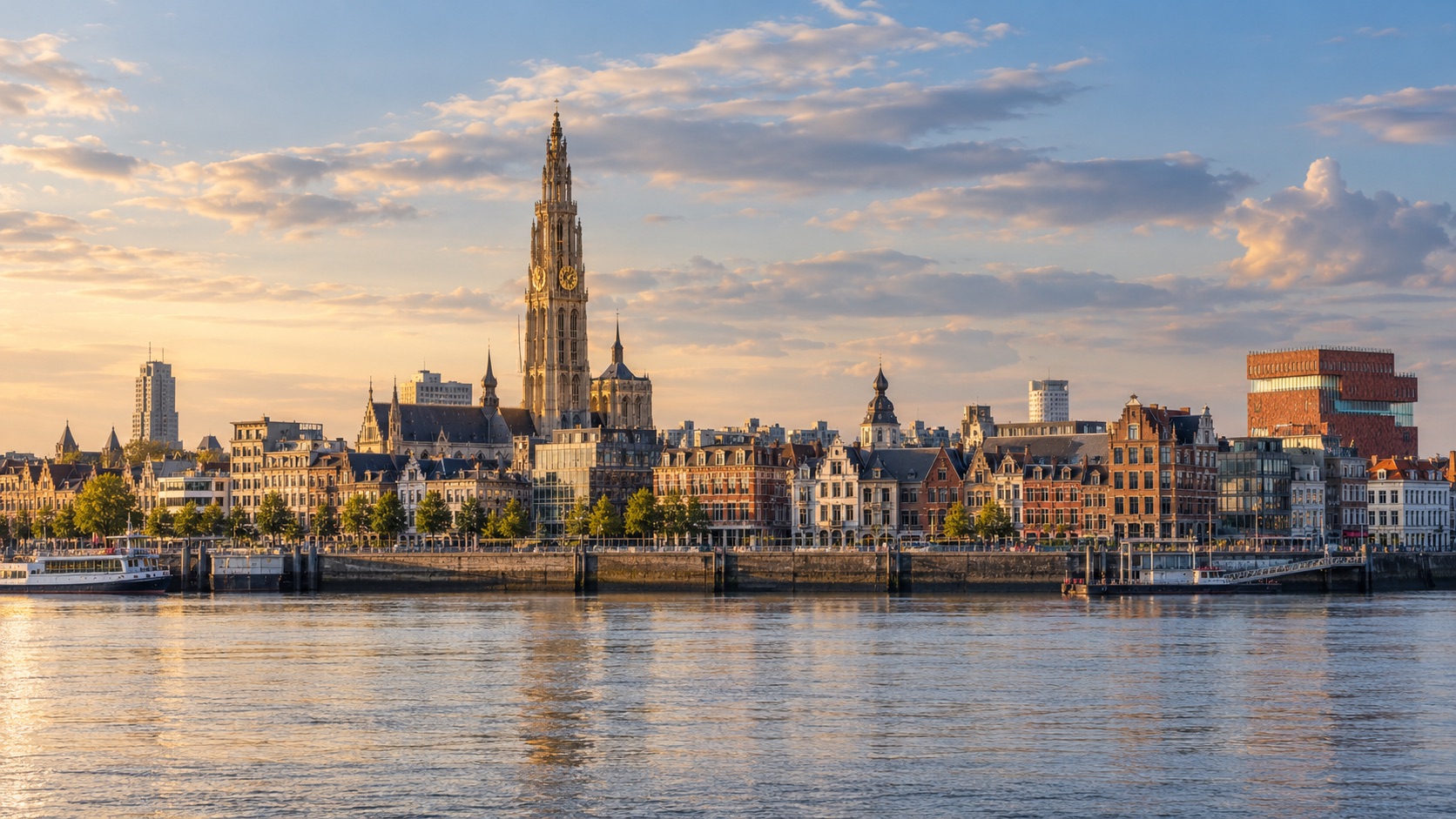 City illustration of Antwerp