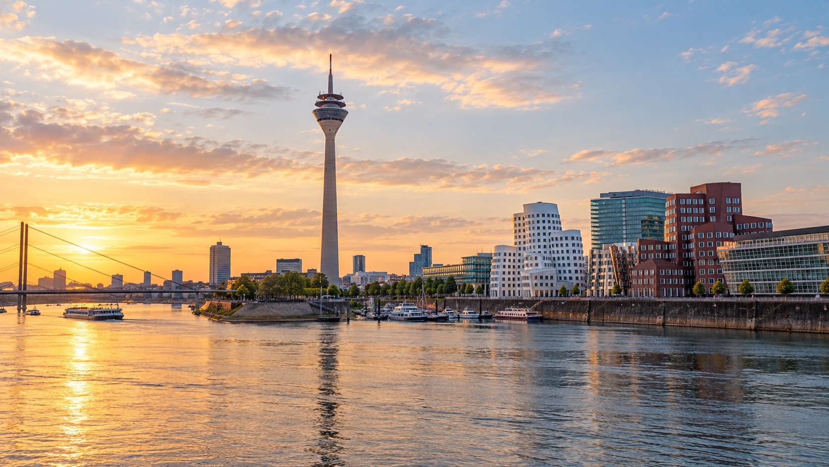 City illustration of Düsseldorf
