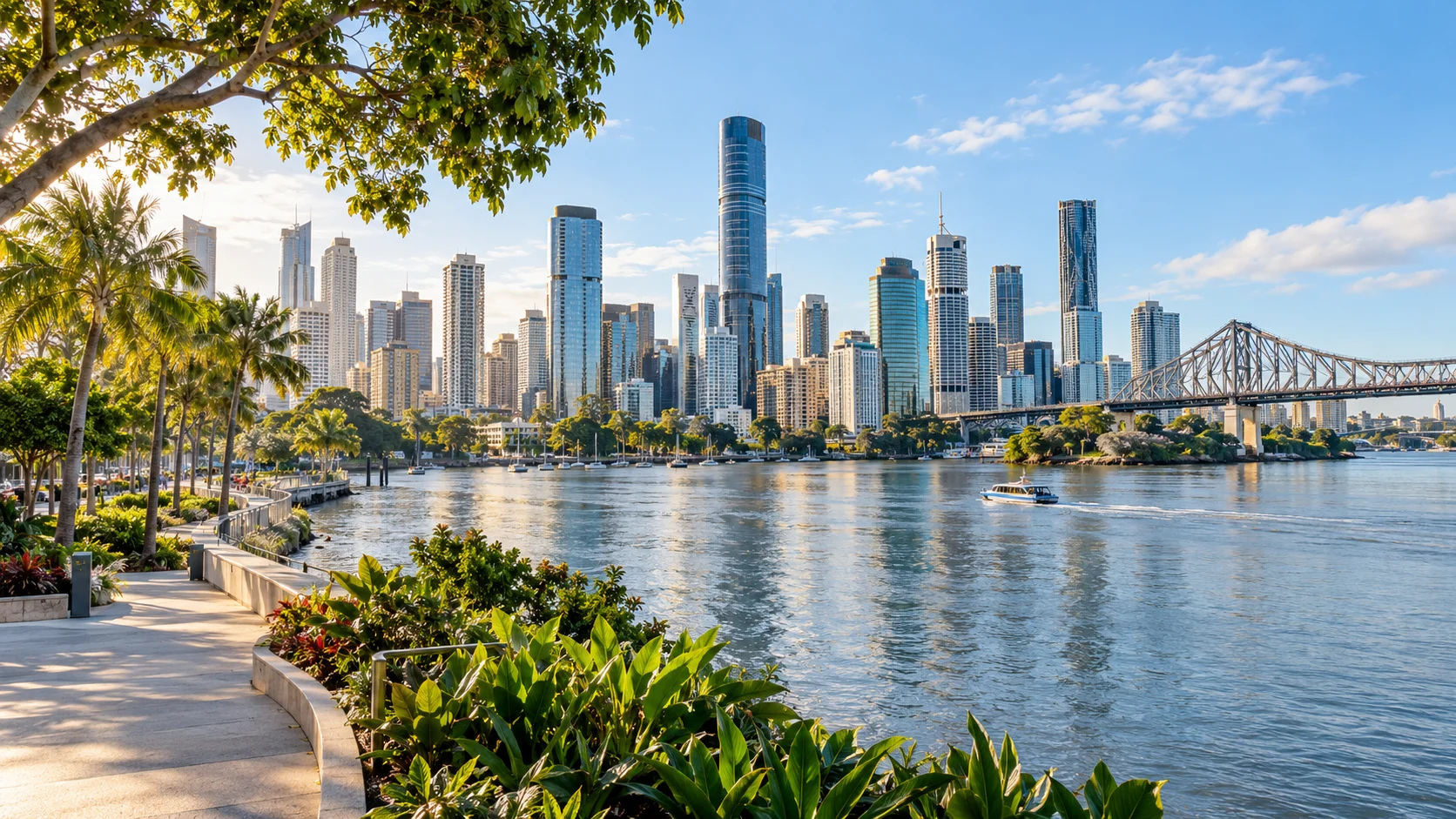 Brisbane city and landscape in Australia